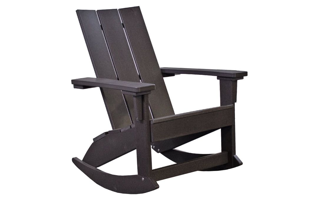 Outdoor Adirondack Rocking Chair - Coffee