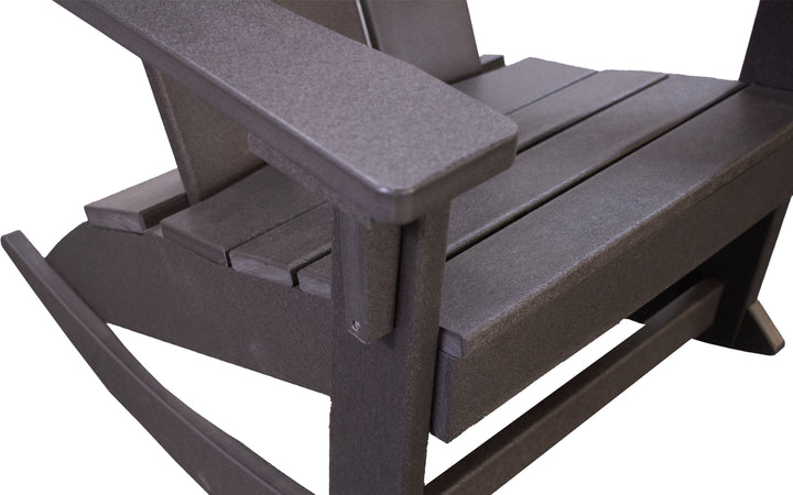 Outdoor Adirondack Rocking Chair - Coffee