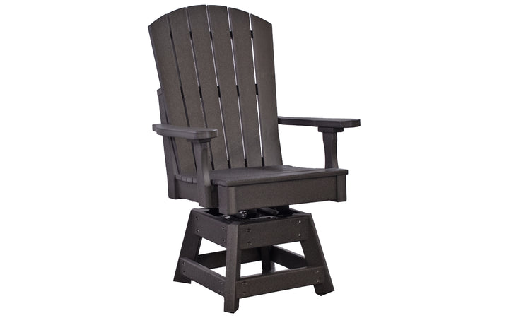 Outdoor Swivel Rocker Counter Chair - Coffee