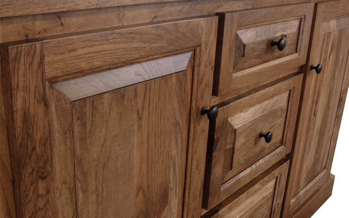 Rustic Hickory Hutch
