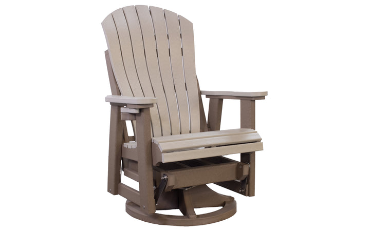 Outdoor Swivel Glider - Sand & Weatherwood