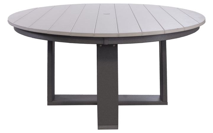 Out Door Dining Table - Light Grey & Charcoal