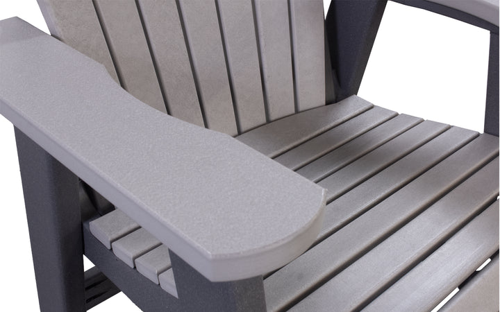 Outdoor Dining Chair - Light Gray & Charcoal