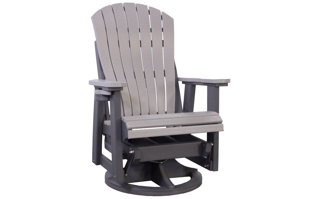 Outdoor Swivel Glider - Light Gray & Charcoal