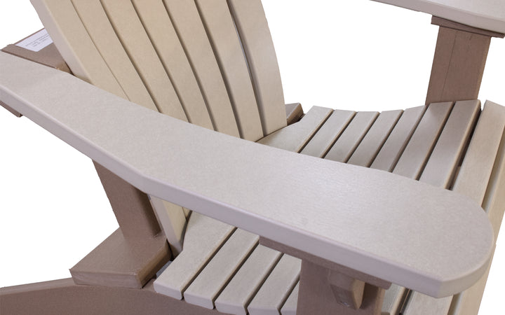 Outdoor Adirondack Chair with Lumbar - Sand & Weatherwood