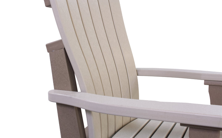 Outdoor Counter Swivel Chair with Lumbar - Sand & Weatherwood