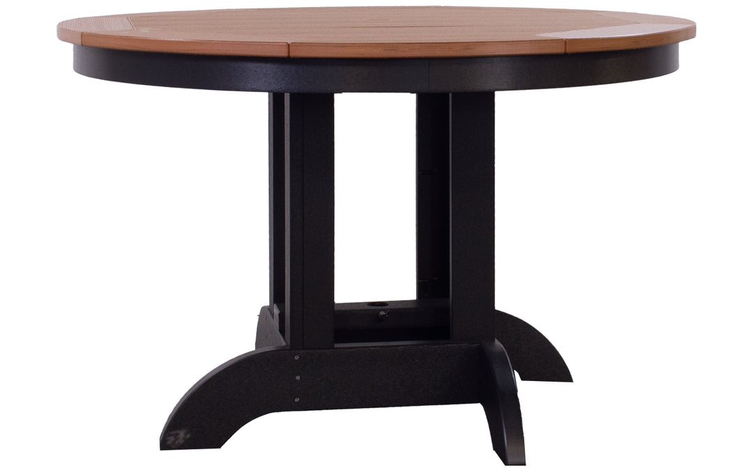 Outdoor Counter Table - Antique Mahogany & Black