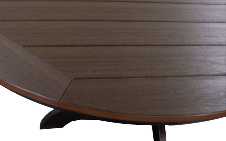 Outdoor Dining Table - Brazilian Walnut & Black
