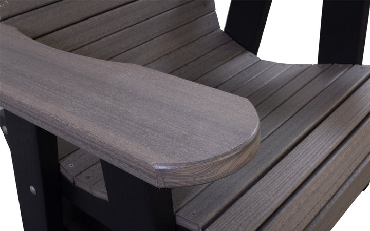 Outdoor Swivel Glider - Coastal Grey & Black