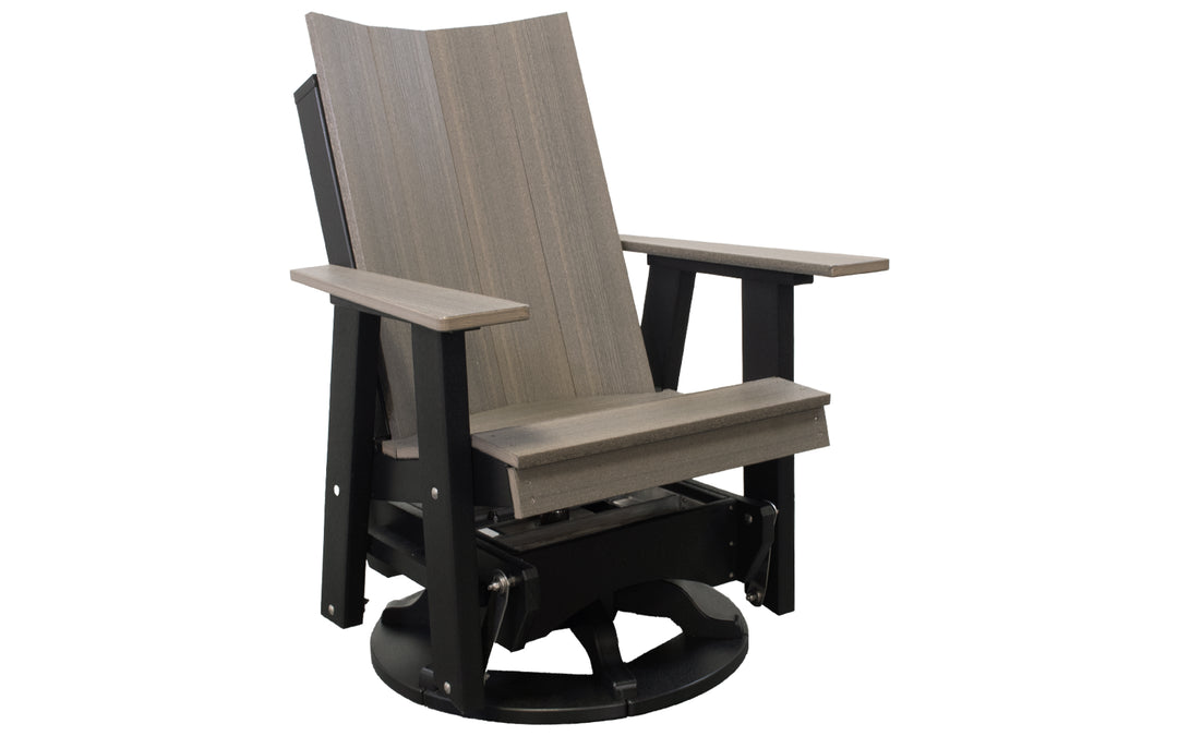 Outdoor Swivel Glider - Coastal Grey & Black