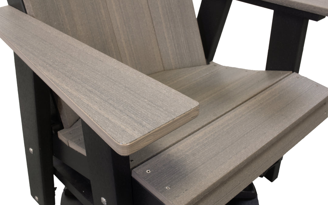 Outdoor Swivel Glider - Coastal Grey & Black
