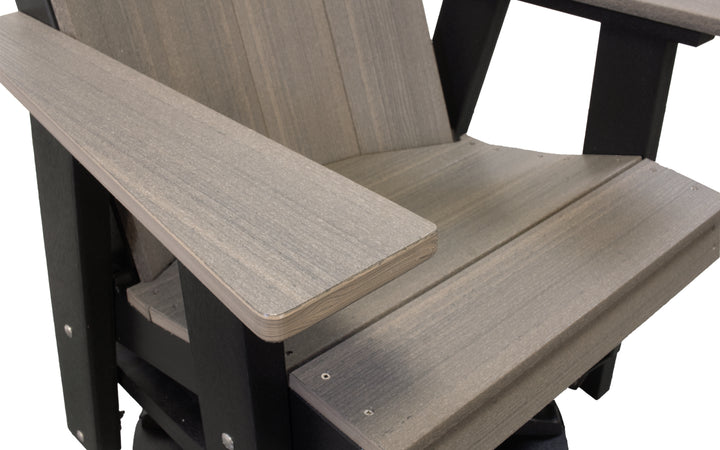 Outdoor Swivel Glider - Coastal Grey & Black