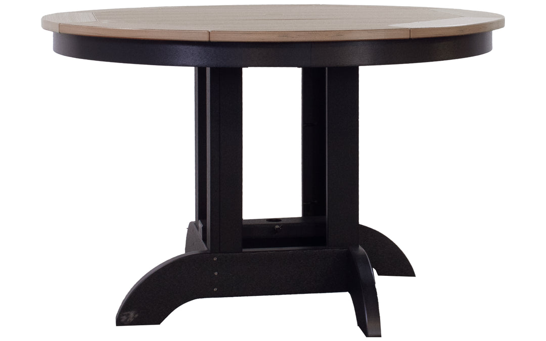 Outdoor Counter Table - Weatherwood & Black