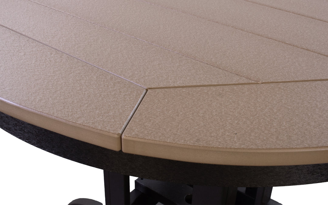 Outdoor Counter Table - Weatherwood & Black