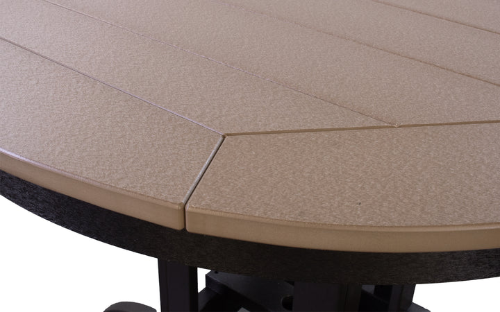 Outdoor Counter Table - Weatherwood & Black