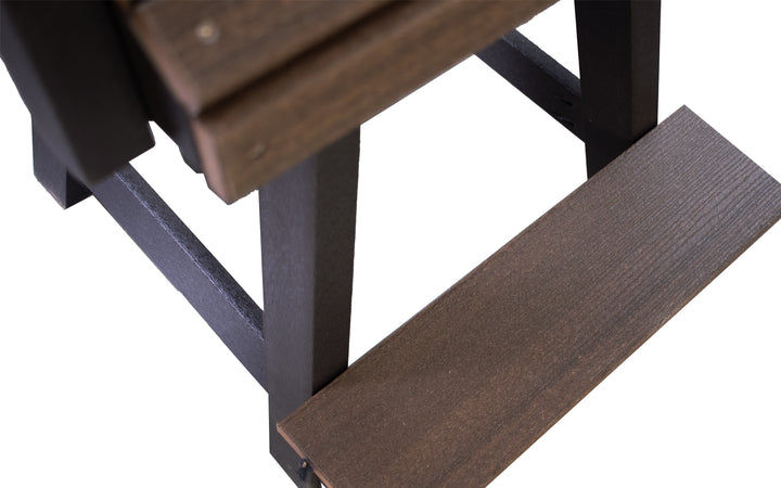 Outdoor Counter Chair - Brazil Walnut & Black