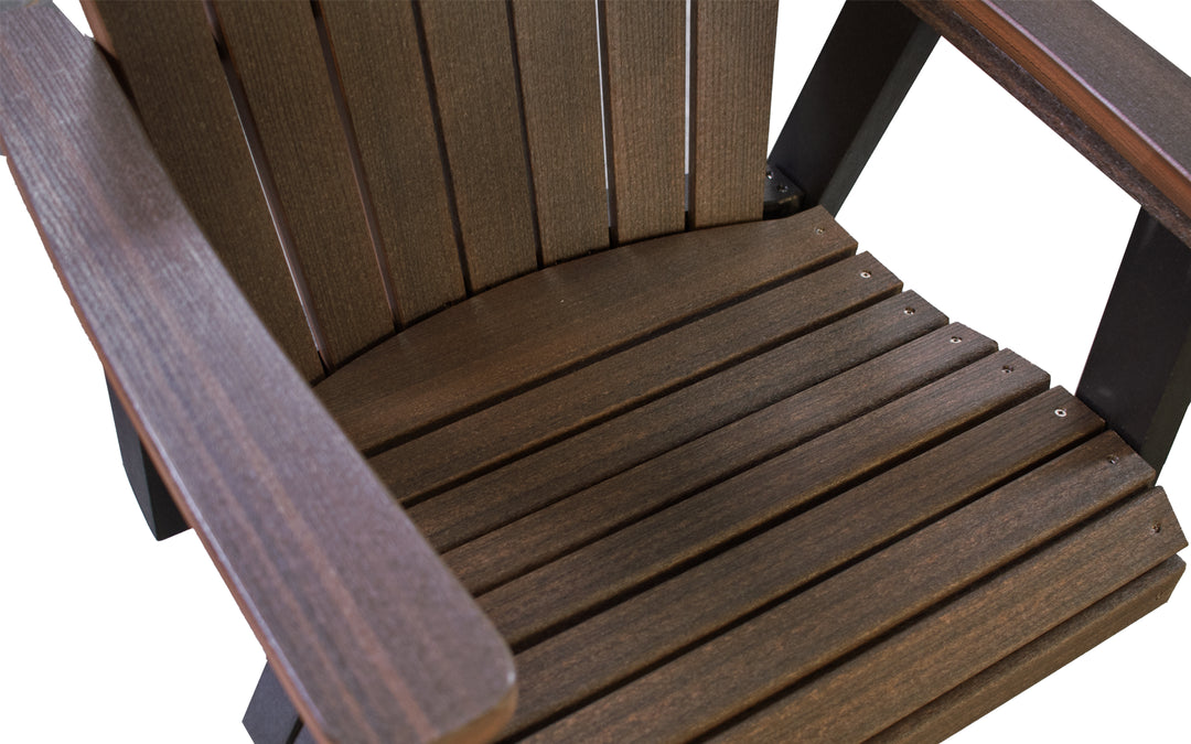 Outdoor Counter Chair - Brazil Walnut & Black