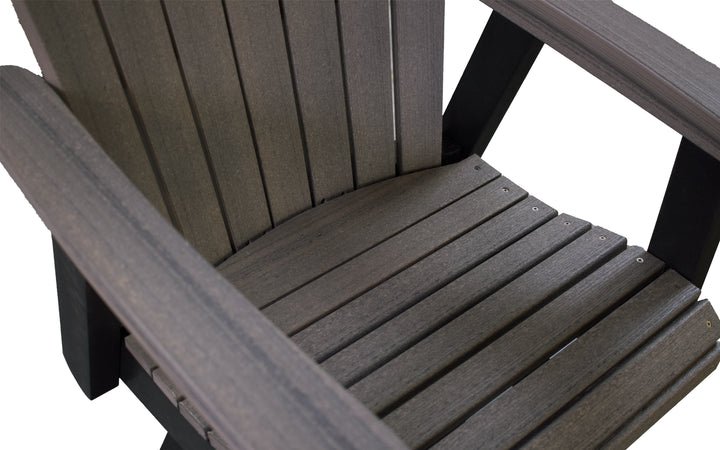 Outdoor Counter Chair - Coastal Gray & Black