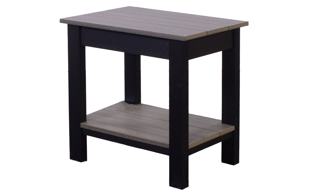 Outdoor End Table - Coastal Grey & Black