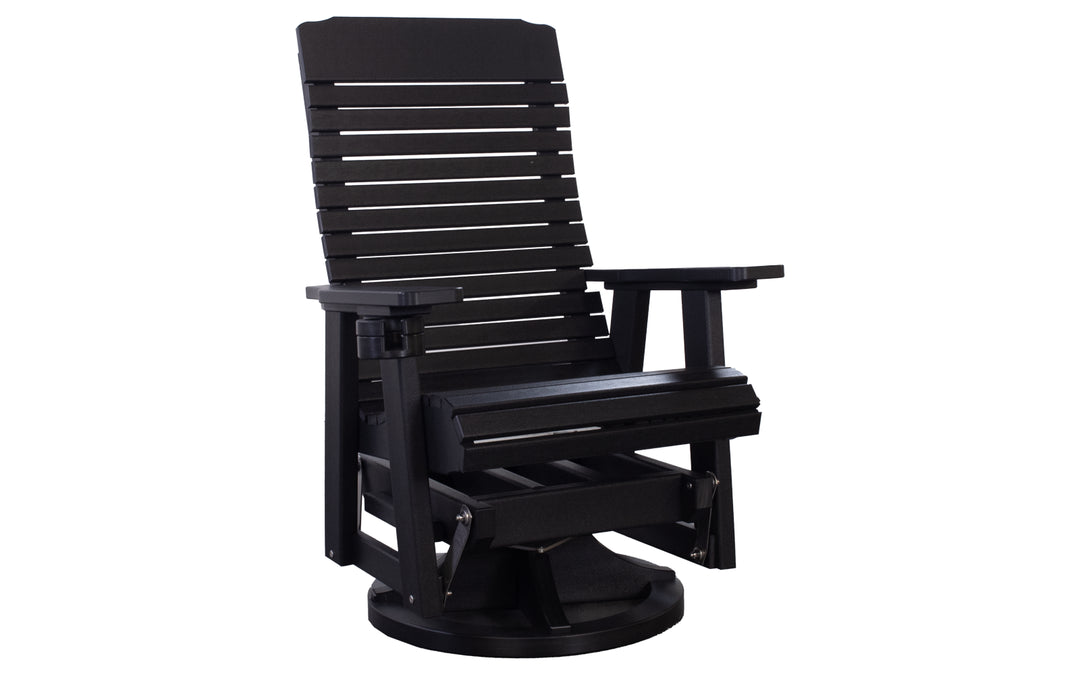 Outdoor Swivel Glider - Black