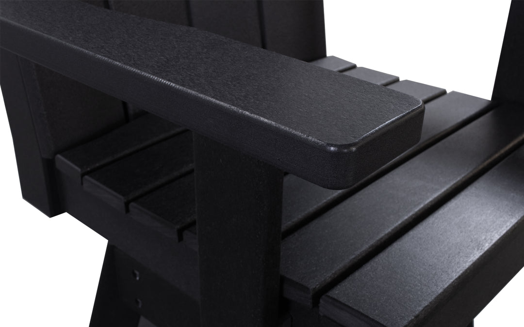 Outdoor Counter Swivel Chair - Black