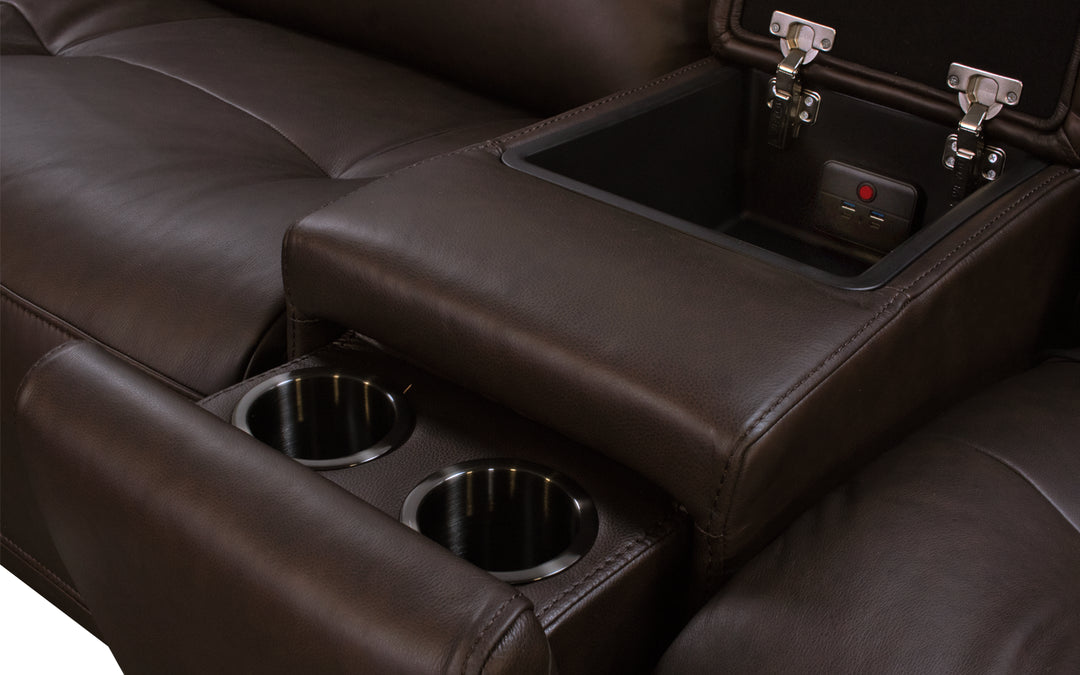 Violino Leather Modular Power Reclining Sectional