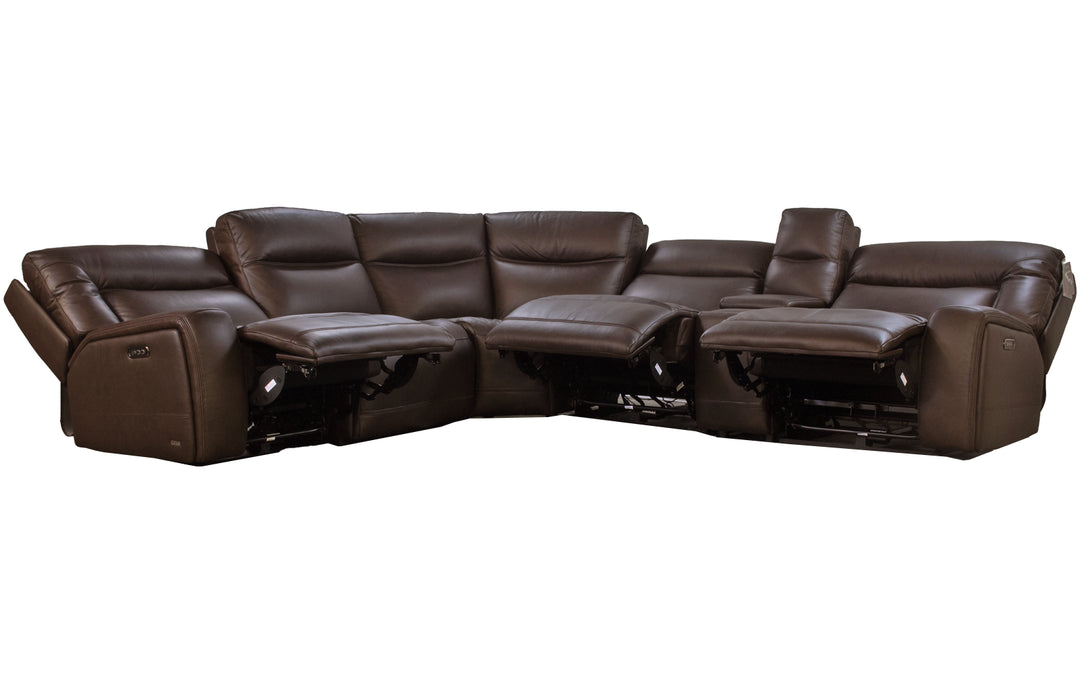 Violino Leather Modular Power Reclining Sectional
