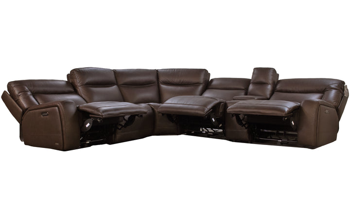Violino Leather Modular Power Reclining Sectional