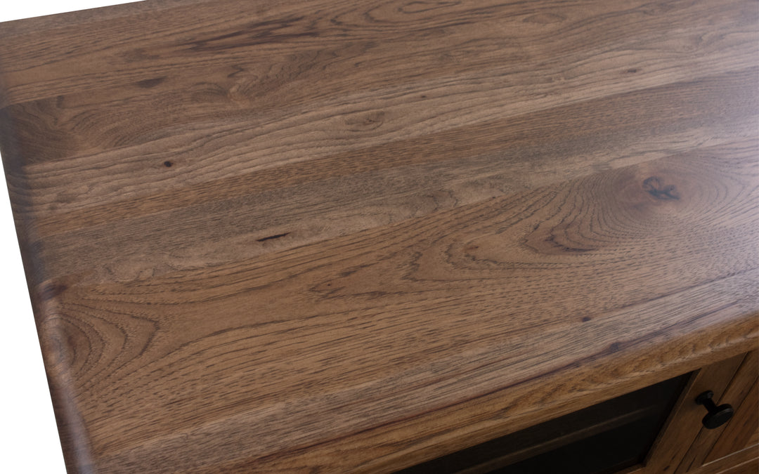 Rustic Hickory TV Console