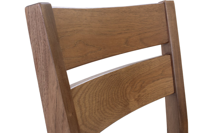 Rustic Hickory & Upholstered Counter Stool