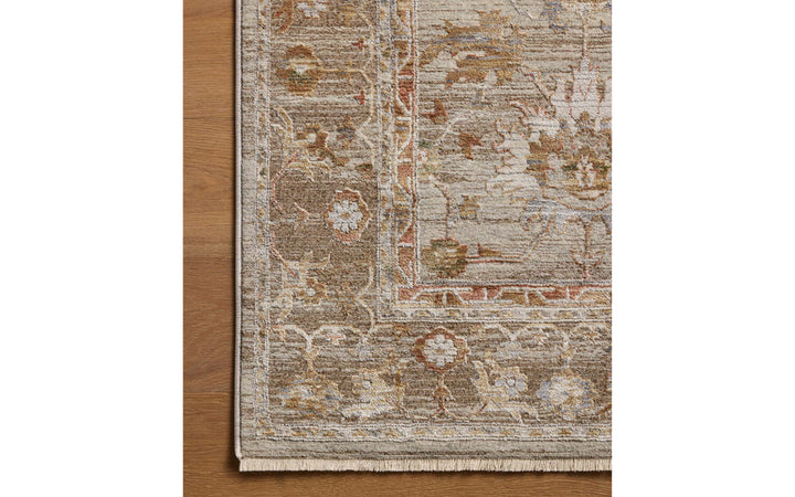 Loloi Aylin Collection Pebble & Sunrise 7.9 x 10 Area Rug