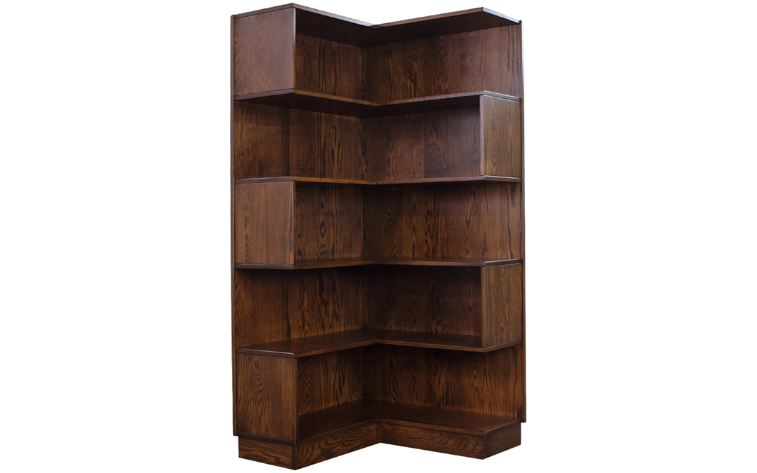 Oak Benning Corner Bookcase