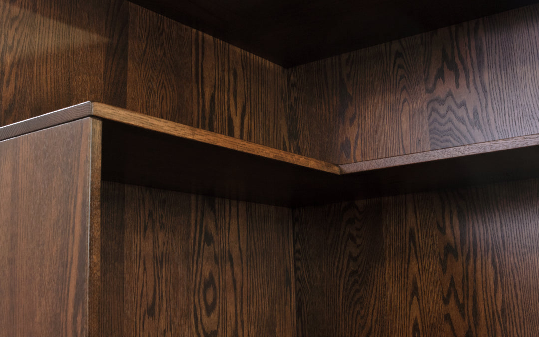 Oak Benning Corner Bookcase