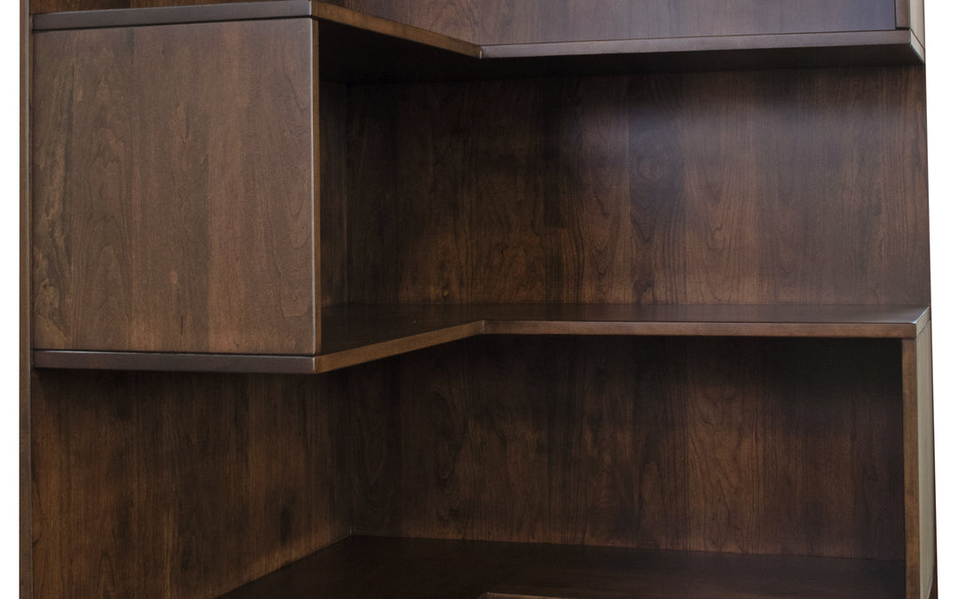 Sap Cherry Benning Corner Bookcase