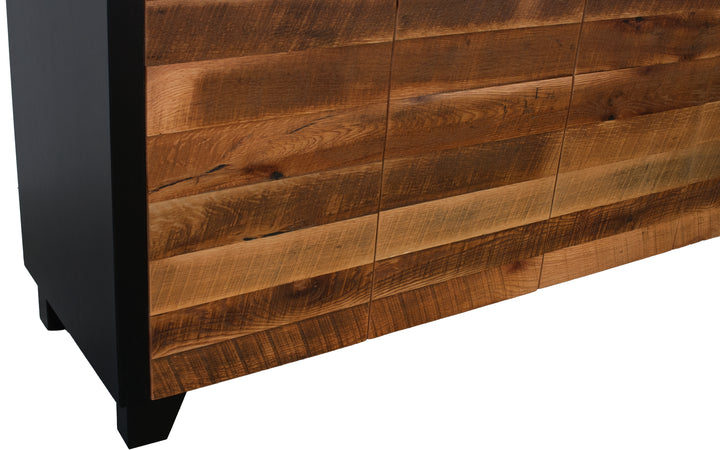Brown Maple & Reclaimed Entry Cabinet