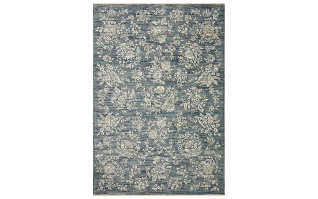 Rifle Paper Co. x Loloi Provence Collection Therese Indigo 7.10 x 10 Area Rug