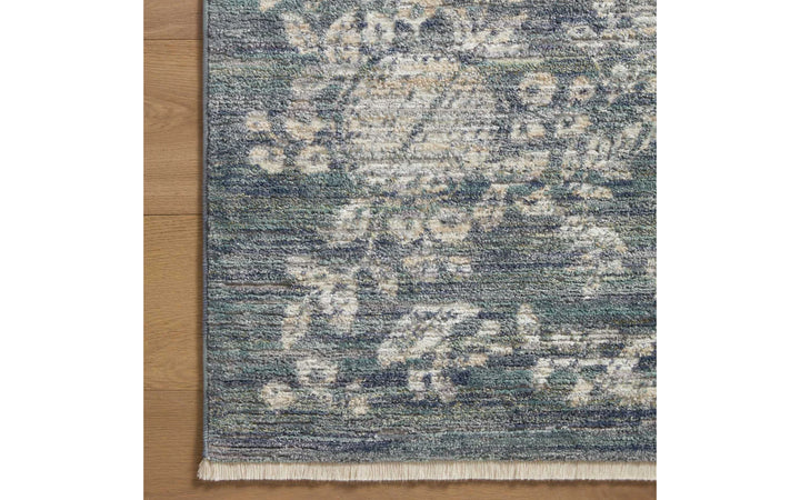 Rifle Paper Co. x Loloi Provence Collection Therese Indigo 7.10 x 10 Area Rug