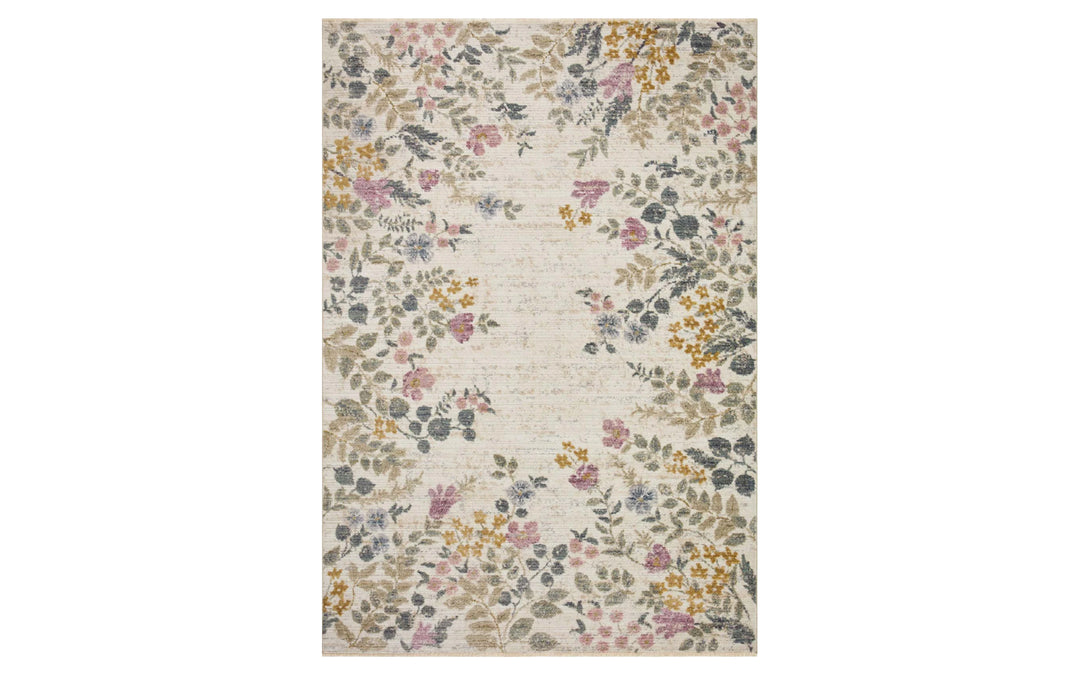 Rifle Paper Co. x Loloi Provence Collection Abbey Ivory 7.10 x 10 Area Rug
