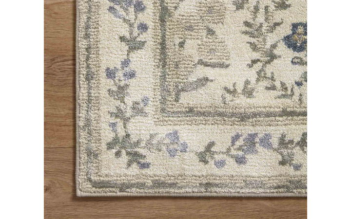 Rifle Paper Co. x Loloi Fiore Collection Hawthorne Ivory 7.10 x 10 Area Rug