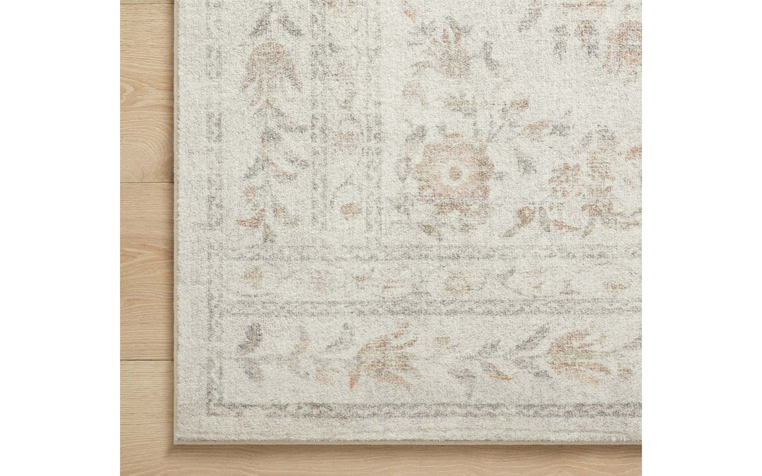 Rifle Paper Co. x Loloi Courtyard Collection Lily Yellow & Multi 5 x 7.6 Area Rug