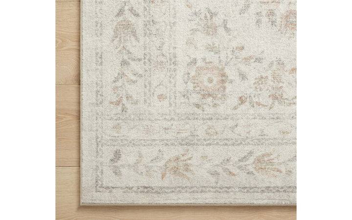 Rifle Paper Co. x Loloi Courtyard Collection Lily Yellow & Multi 5 x 7.6 Area Rug