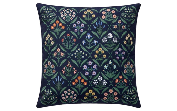 Rifle Paper Co. x Loloi Estee Navy & Multi Down Pillow
