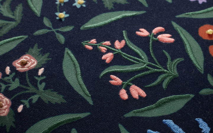 Rifle Paper Co. x Loloi Estee Navy & Multi Down Pillow