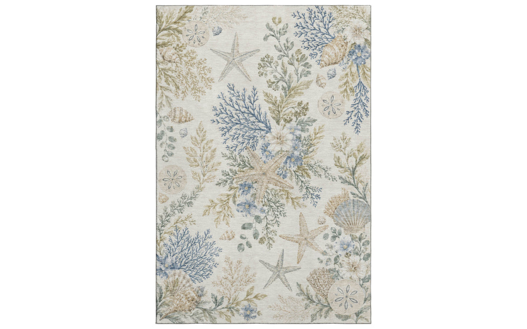 Dalyn Bluewater Collection Ivory 6.6 x 9.6 Area Rug