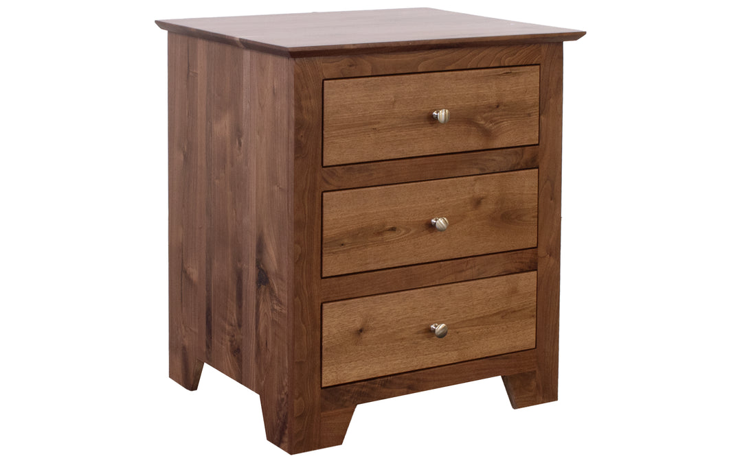 Rustic Walnut Nightstand
