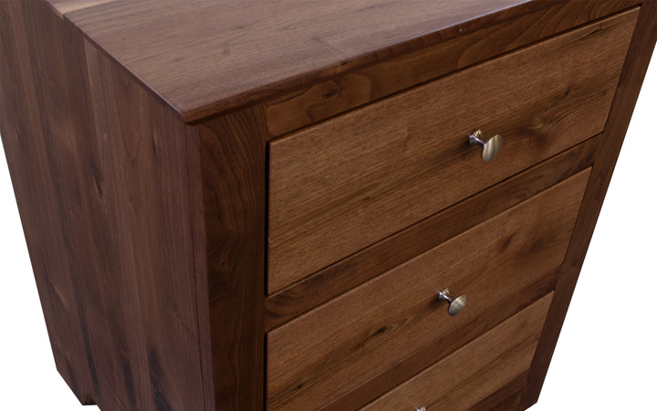Rustic Walnut Nightstand