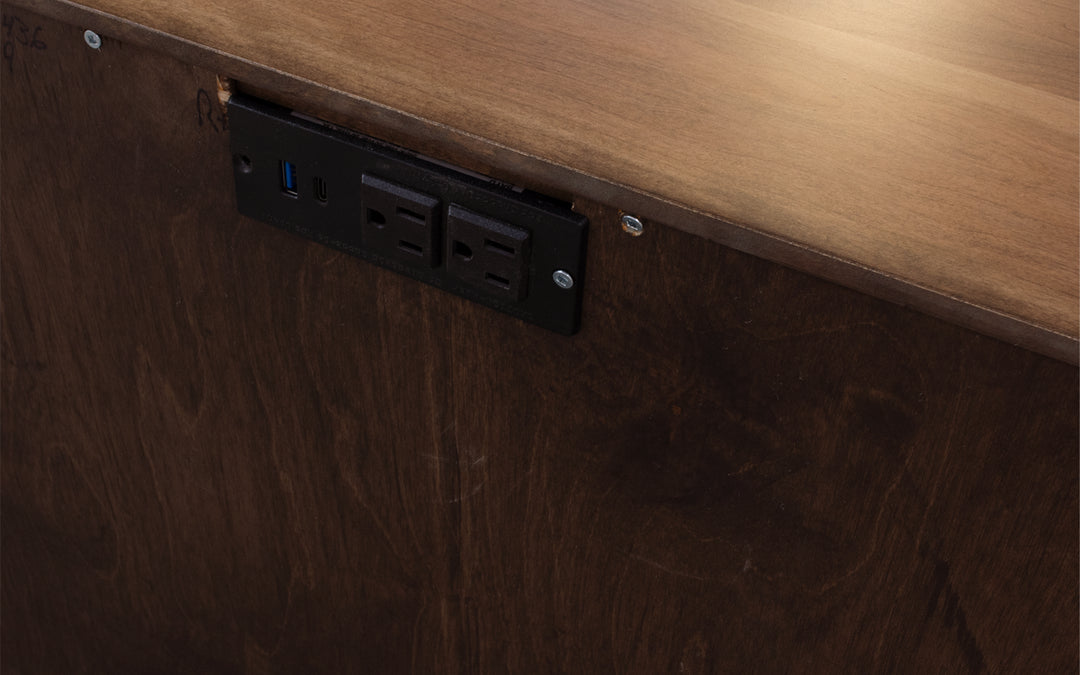 Rustic Walnut Nightstand