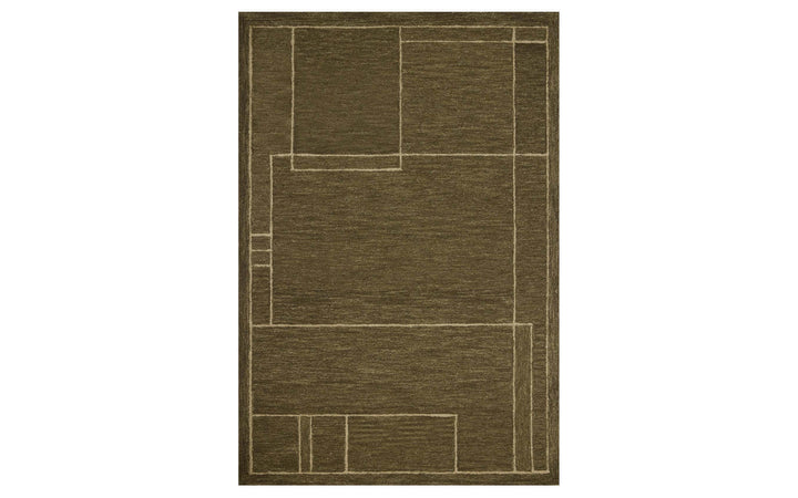 Jeremiah Brent X Loloi Barrow Collection Olive & Natural 7.9 X 9.9 Area Rug