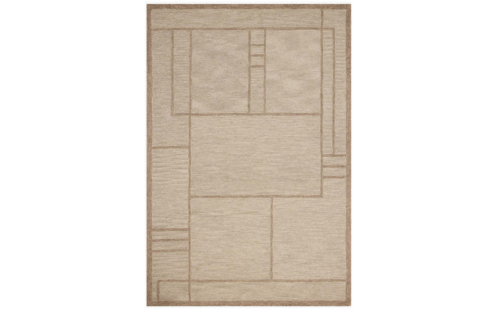 Jeremiah Brent X Loloi Barrow Collection Beige & Taupe 7.9 X 9.9 Area Rug