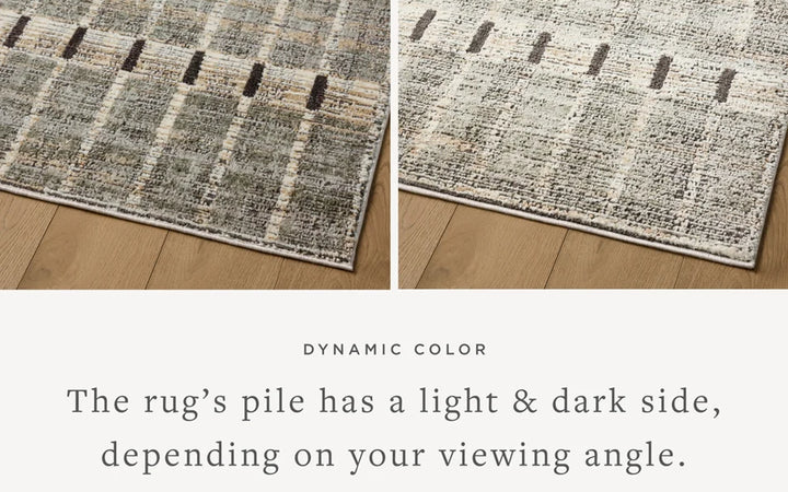 Jeremiah Brent X Loloi Bleeker Collection Sage & Granite 7.10 X 10 Area Rug